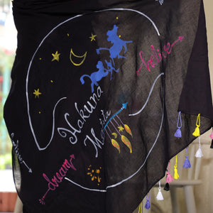 Hakuna Matata Saree - Black