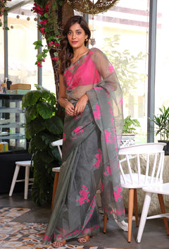 Nature's Jewel - Green Saree