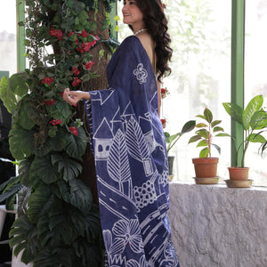 Vienna Vista Saree - Blue