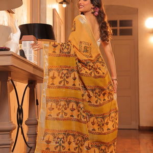 Jharokha - Yellow Saree