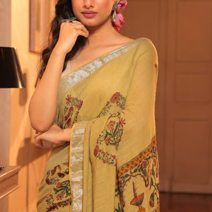 Jharokha - Green Saree