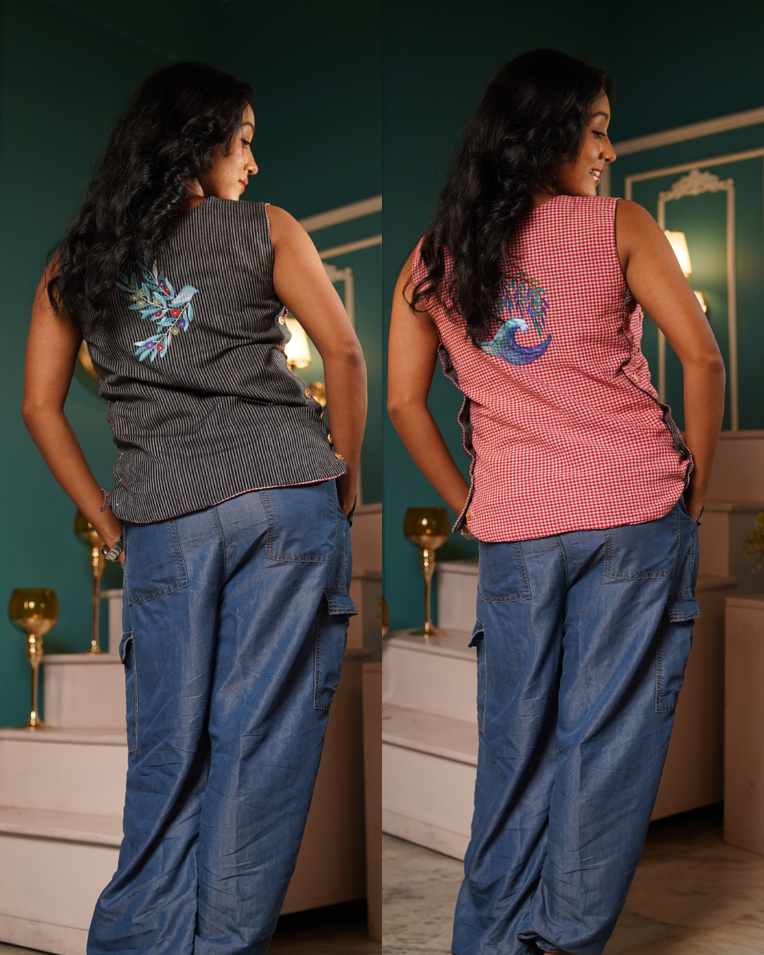 Maya - Reversible Size Adjustible Top