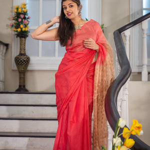 Semi Organza Jamdani Saree