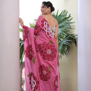 Amaira - Pink - Two way saree