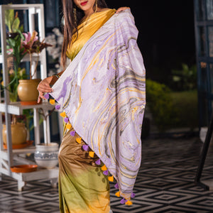 Mystic Marble Dreams Saree