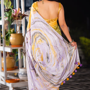 Mystic Marble Dreams Saree