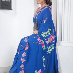 Cheerful Beetle Petals Saree