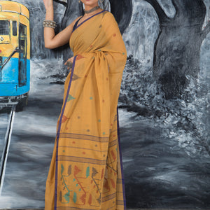 Mul Cotton Handloom Jamdani Saree