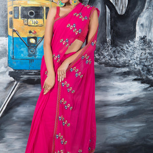 Evil Eye Elegance Saree