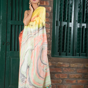 Mystic Marble Dreams Saree