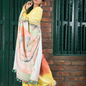 Mystic Marble Dreams Saree