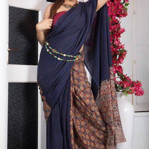 Patli Pallu Kalamkari Saree