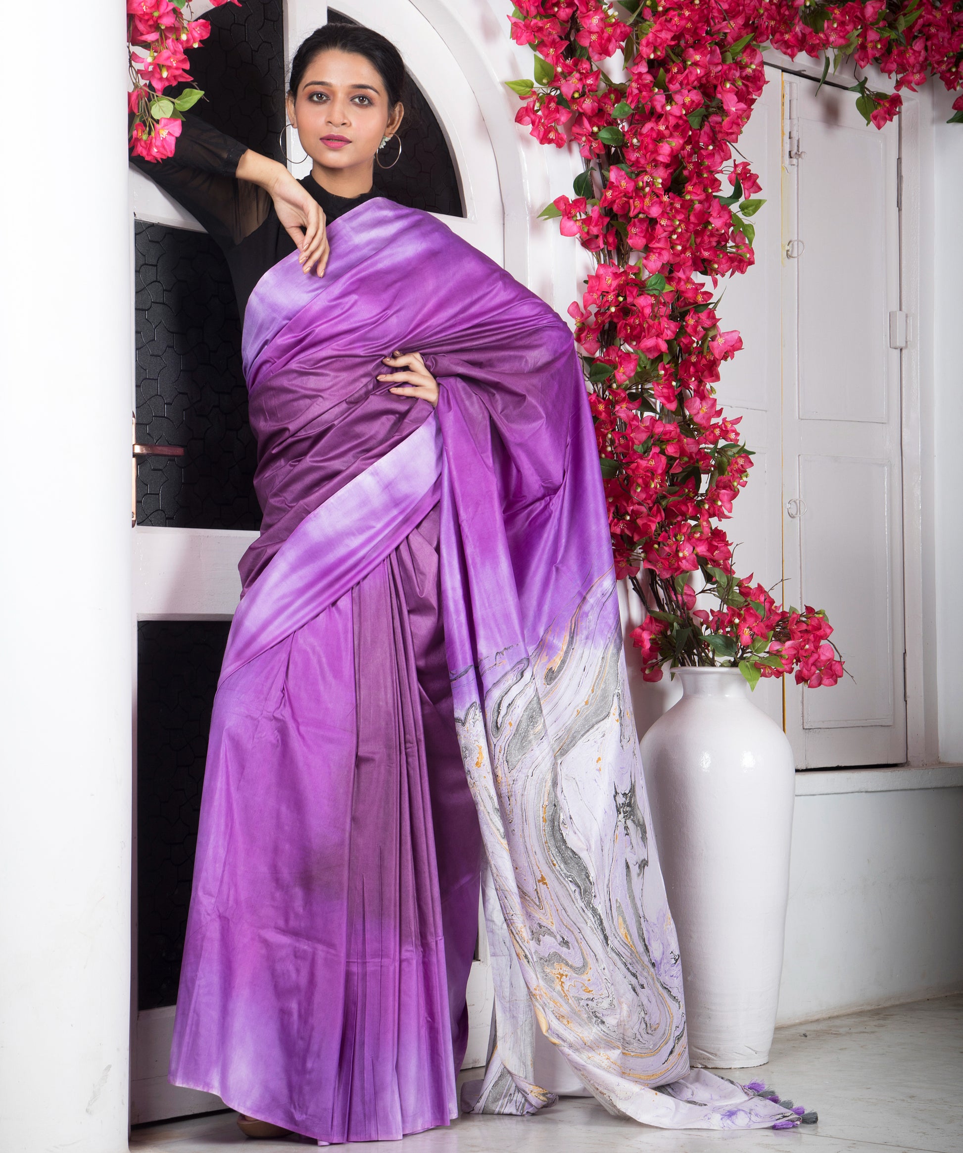 Mystic Marble Dreams Saree