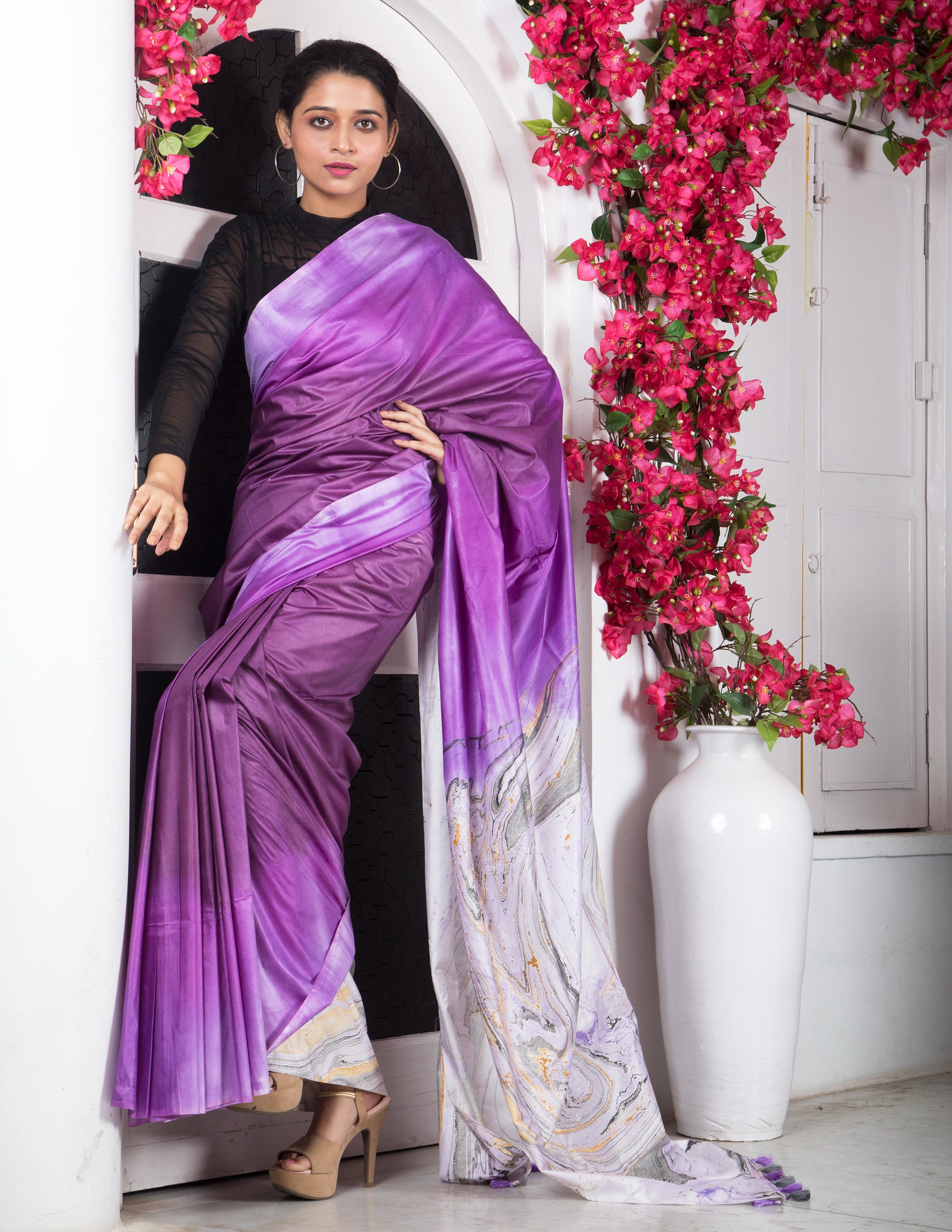 Mystic Marble Dreams Saree