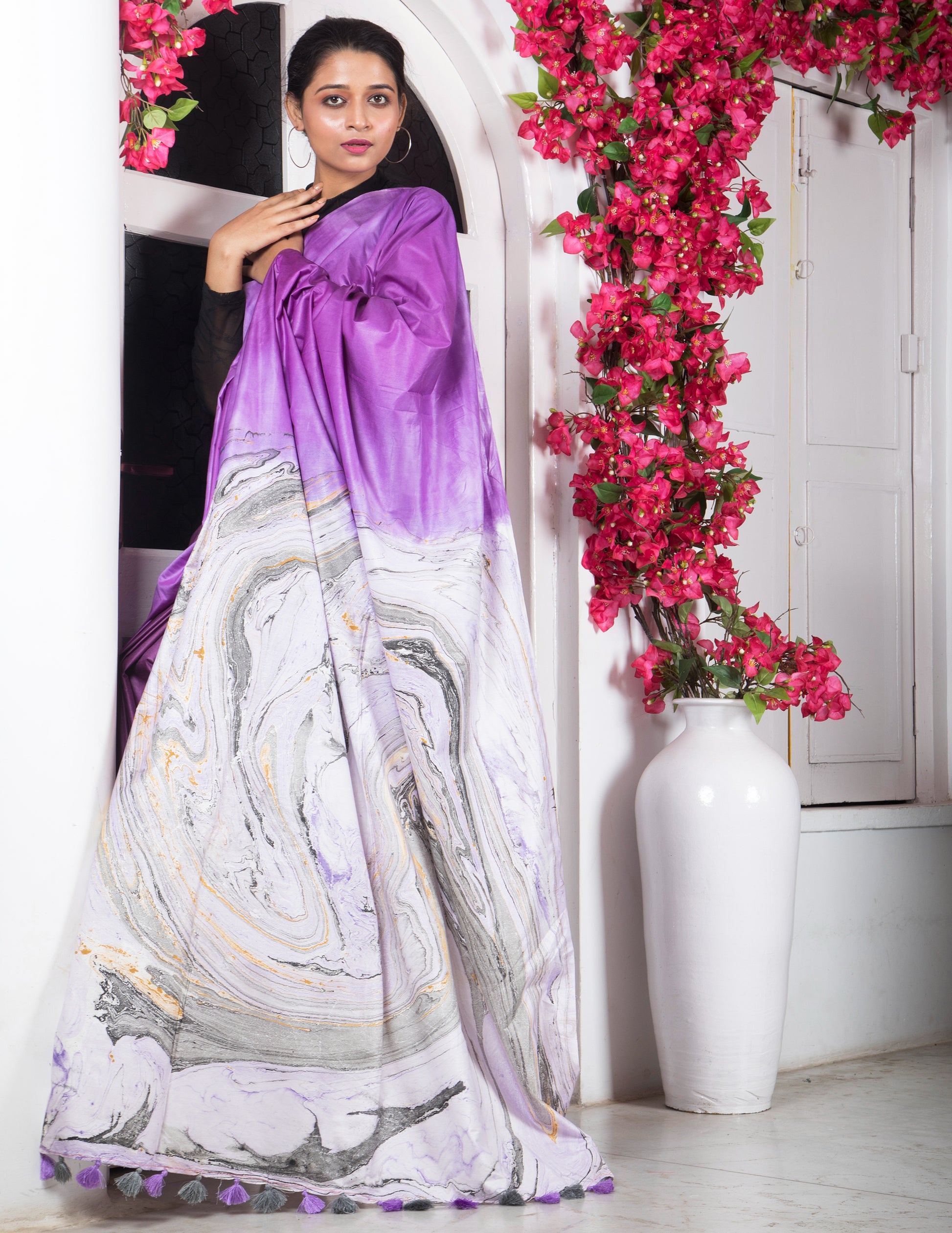 Mystic Marble Dreams Saree