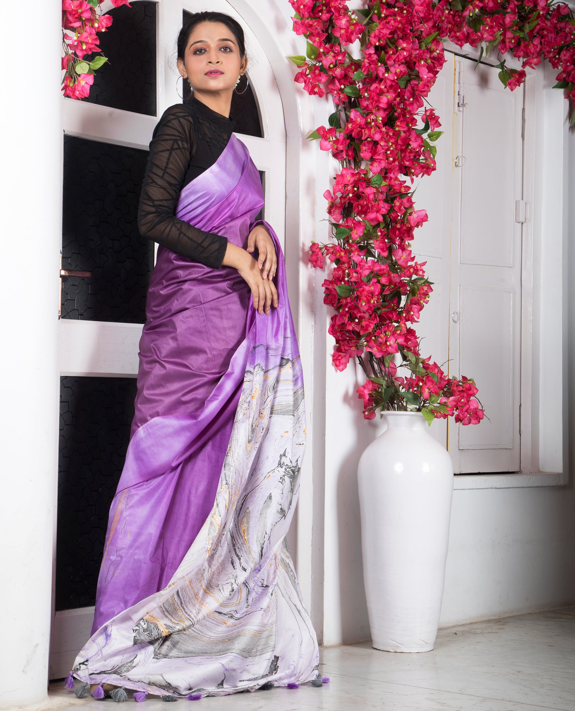 Mystic Marble Dreams Saree