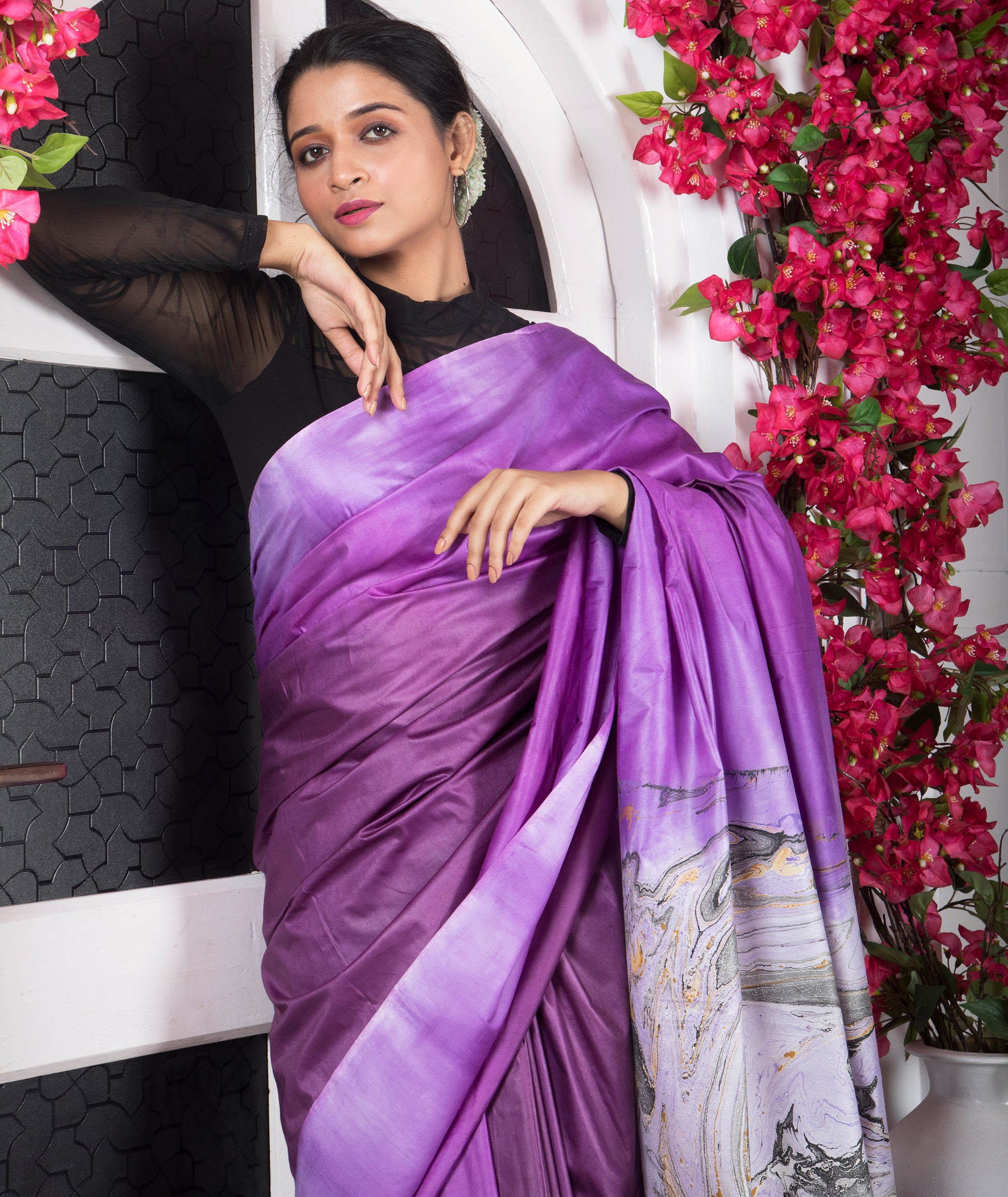 Mystic Marble Dreams Saree