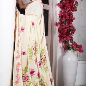 Cheerful Beetle Petals Saree