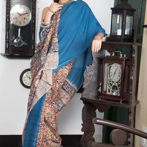 Patli Pallu Kalamkari Saree