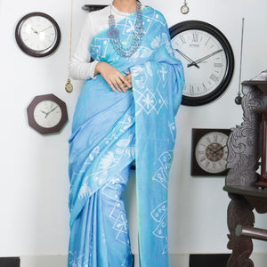 Petals of Serenity Saree