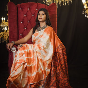 Shibori Tales of Mithila Saree