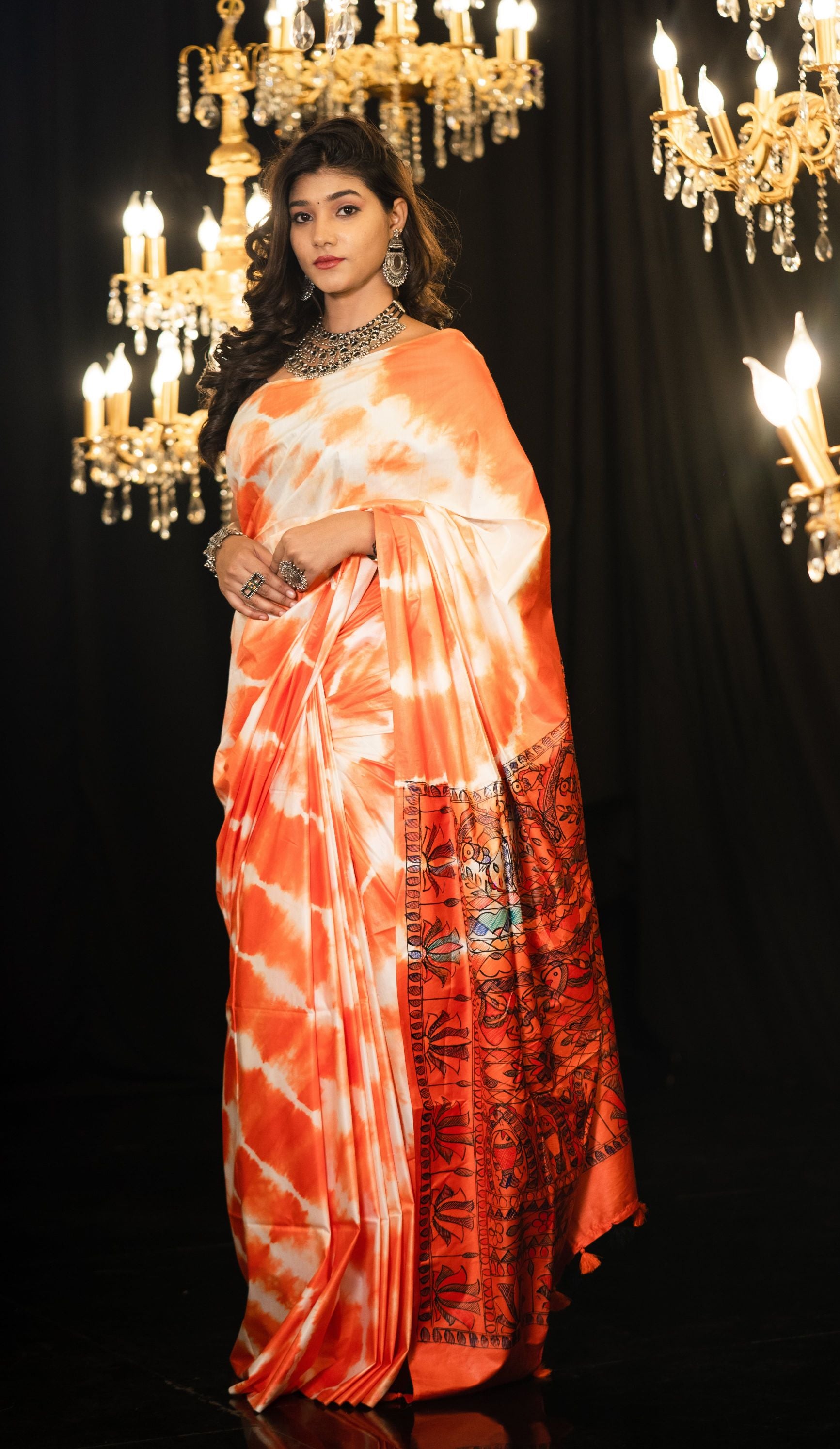 Shibori Tales of Mithila Saree