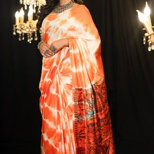 Shibori Tales of Mithila Saree