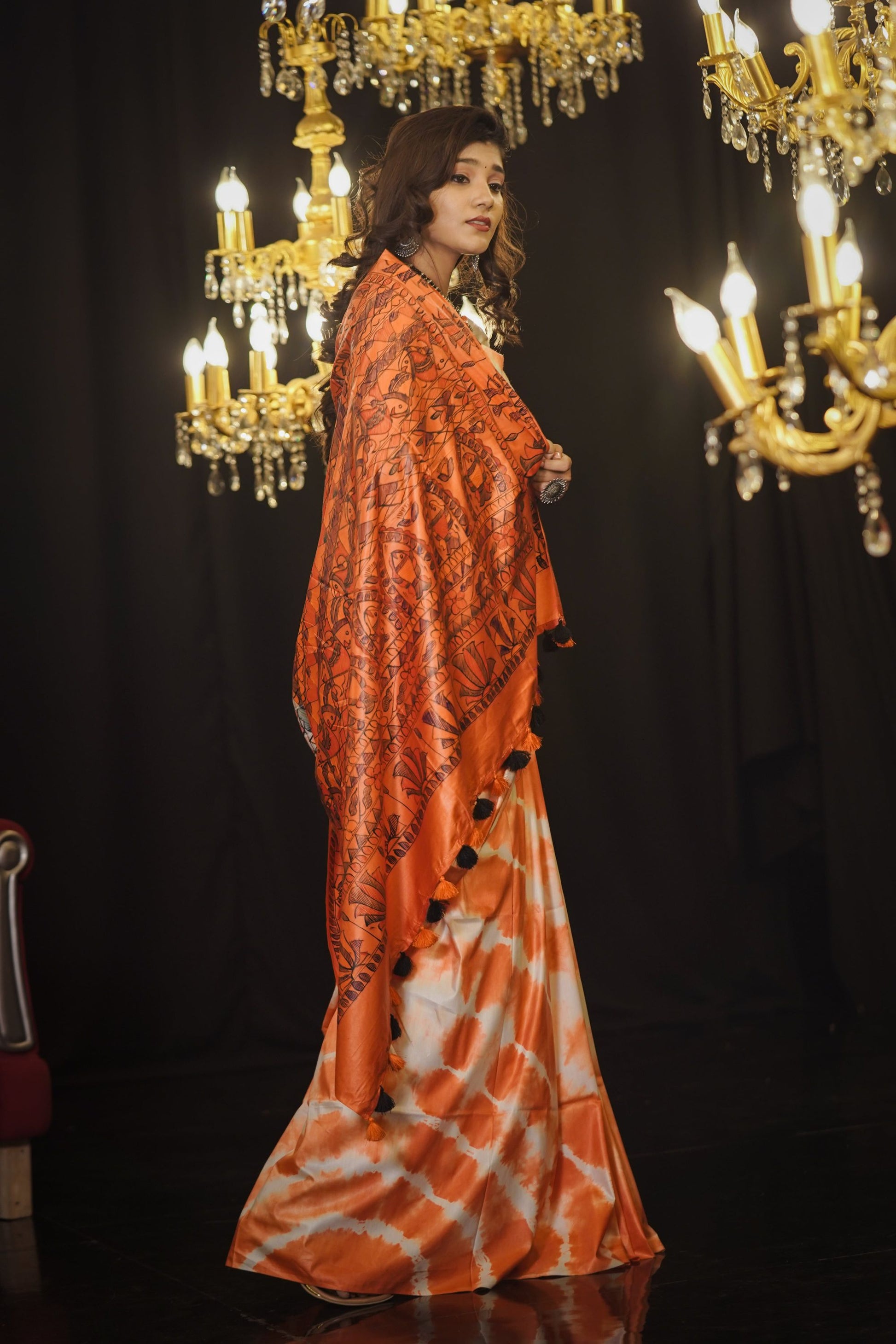 Shibori Tales of Mithila Saree