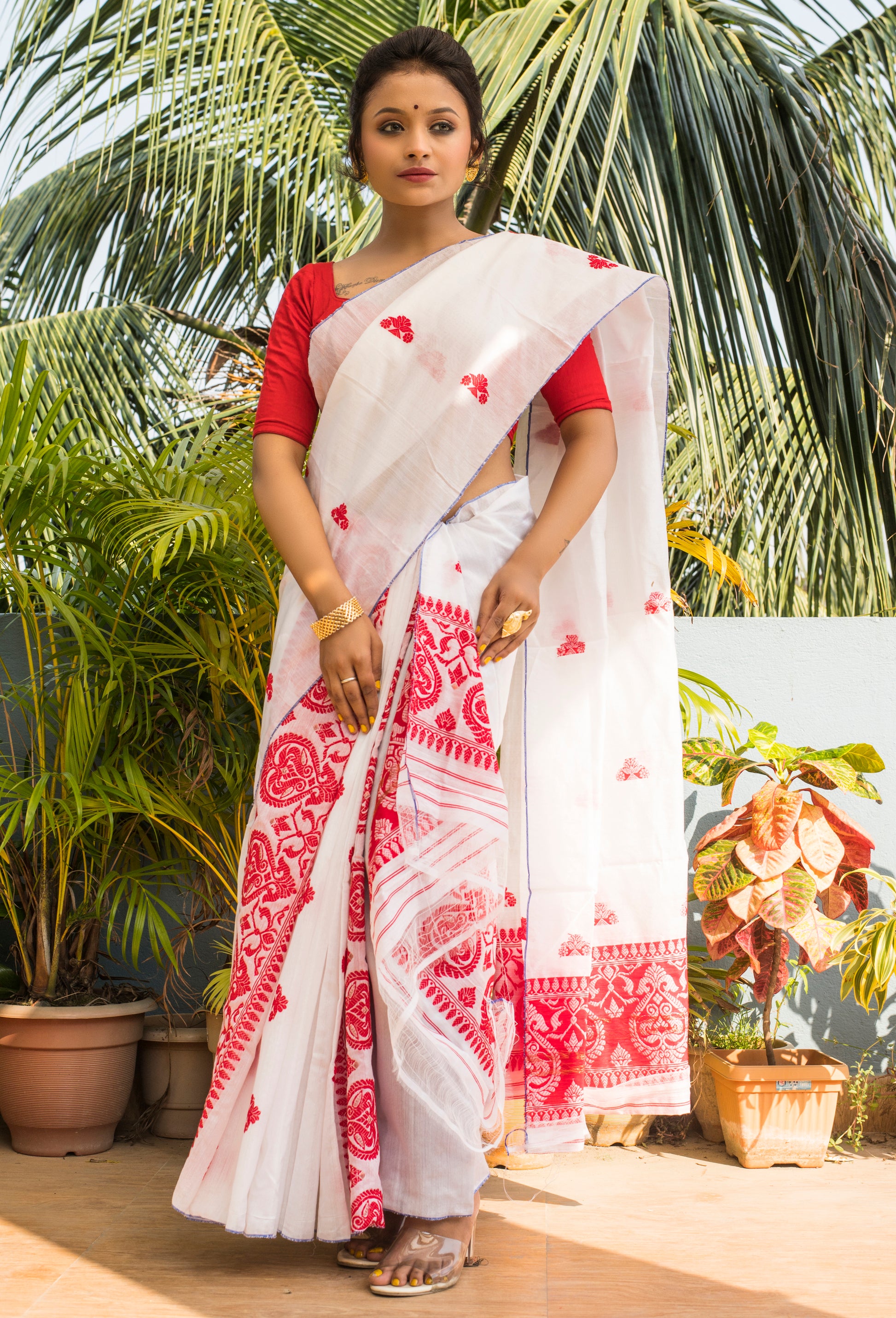 Handloom Silk Cotton Mekhela