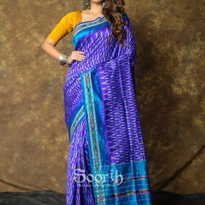 Single Ikkat Silk Saree