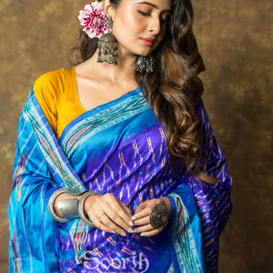 Single Ikkat Silk Saree