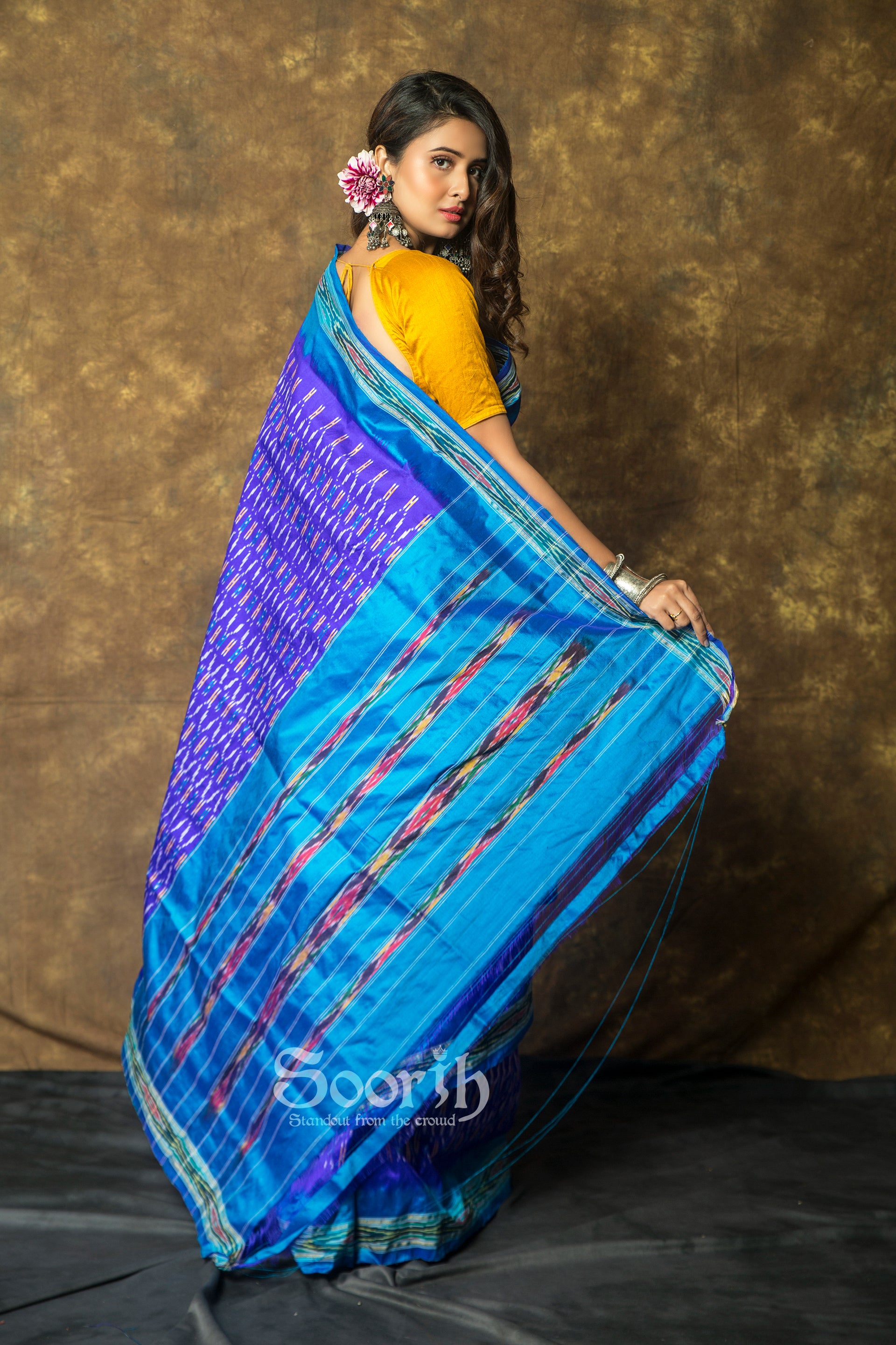 Single Ikkat Silk Saree