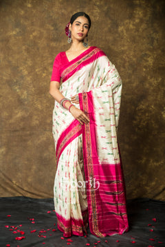 Single Ikkat Silk Saree