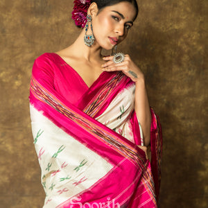 Single Ikkat Silk Saree