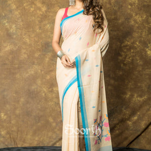 Mul Cotton Handloom Jamdani Saree