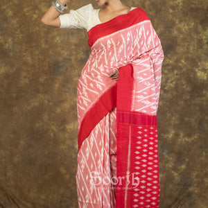 Handloom Mercerised Cotton Single Ikkat Saree