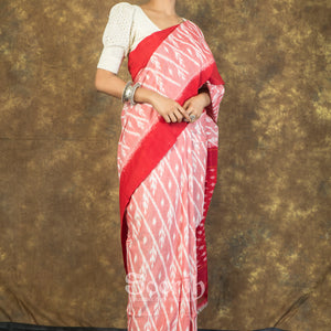 Handloom Mercerised Cotton Single Ikkat Saree