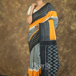 Handloom Mercerised Cotton Single Ikkat Saree