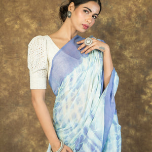 Mul Cotton Shibori Saree