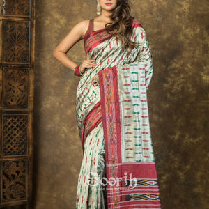 Single Ikkat Silk Saree