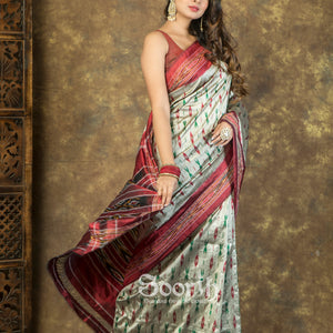 Single Ikkat Silk Saree