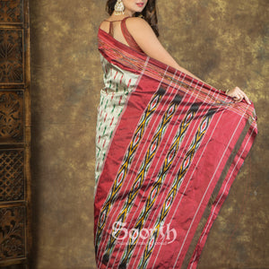 Single Ikkat Silk Saree