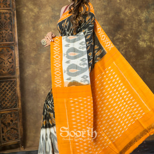 Handloom Mercerised Cotton Single Ikkat Saree