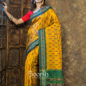 Single Ikkat Silk Saree