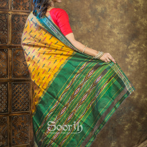 Single Ikkat Silk Saree