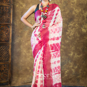 Mul Cotton Shibori Saree