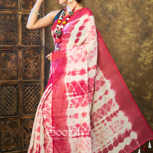 Mul Cotton Shibori Saree