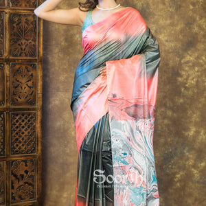 Mystic Marble Dreams Saree