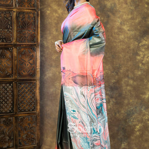 Mystic Marble Dreams Saree