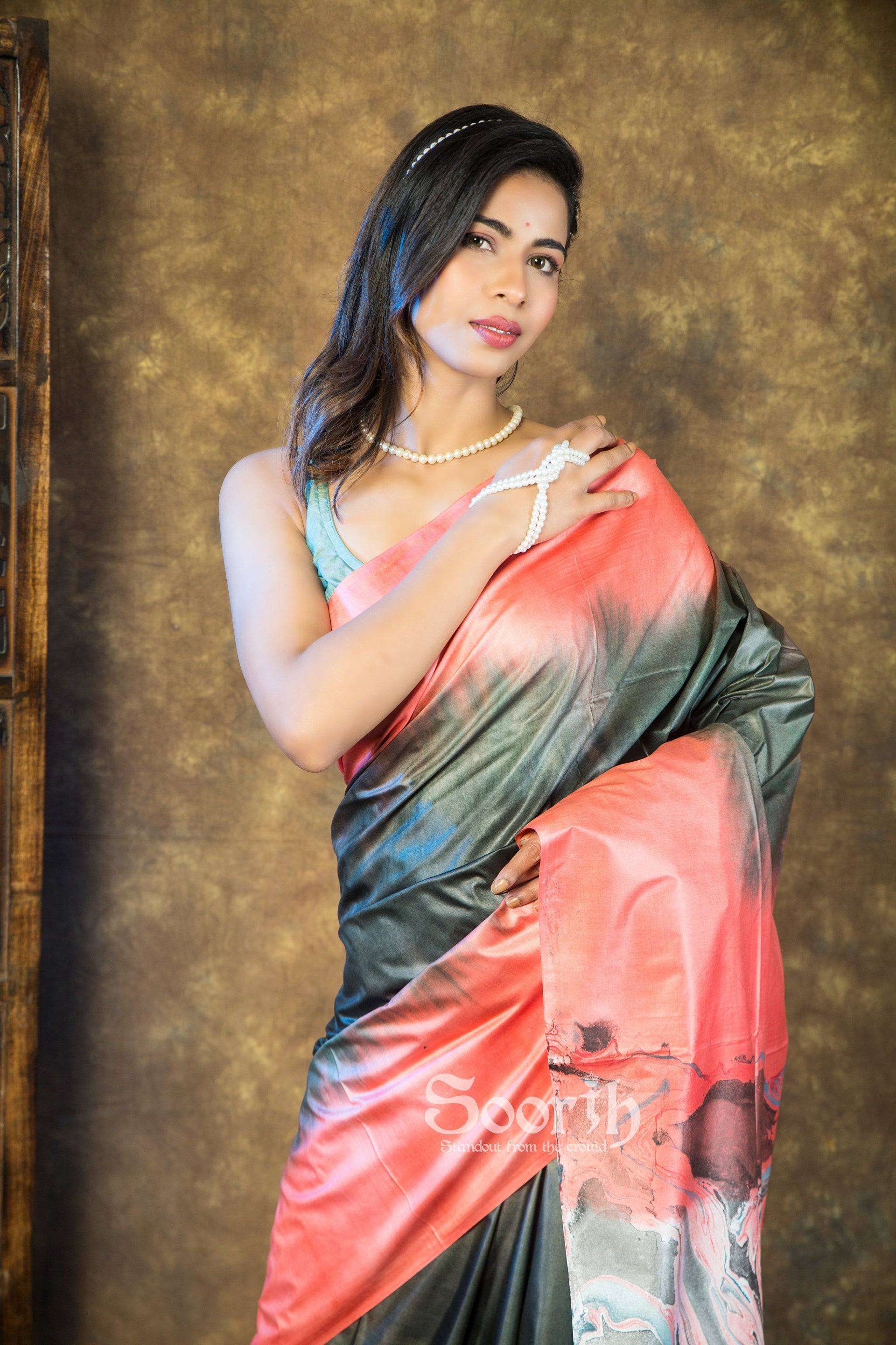 Mystic Marble Dreams Saree